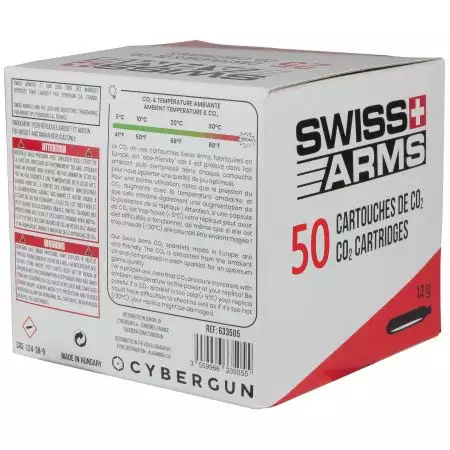 Lot 50 Cartouches de CO2 Swiss Arms