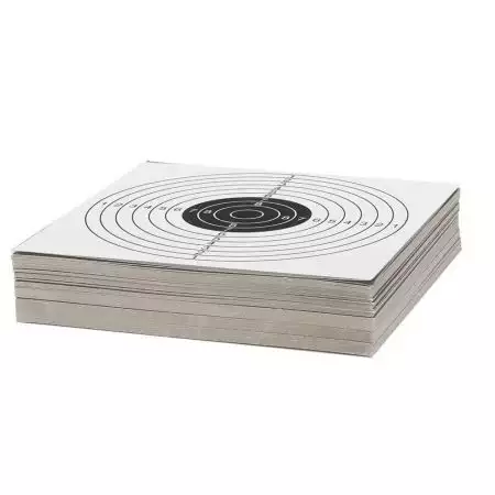 Lot de 100 Cibles Carton Blanches 14x14cm Guerilla - Blanches