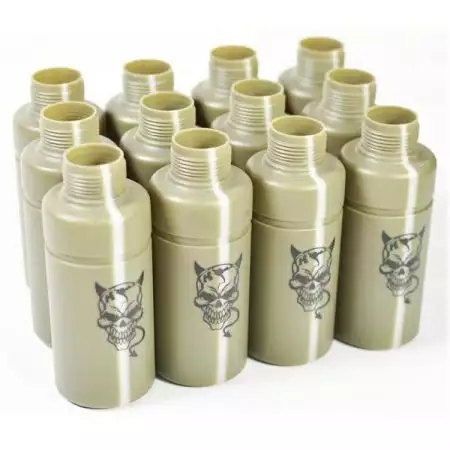 Lot de 12 Coques Devil Grenade Co2 Thunder B Hakkotsu APS - Noir