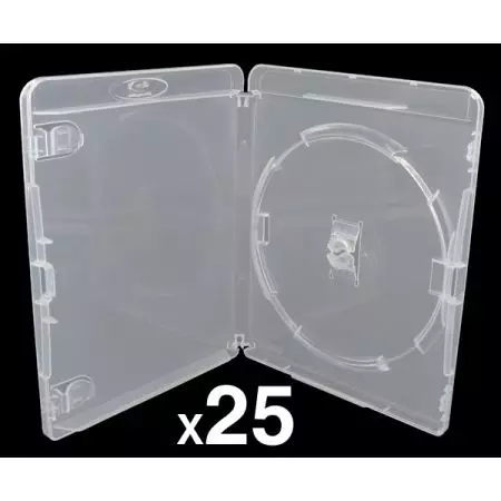 Lot de 25 Boitiers Blu-Ray Transparent Pour Jeu PS3 - BRDVDPS3BK_104