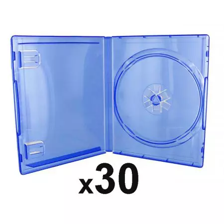 Lot de 30 Boitiers Bleu Transparent Pour Jeu Sony PS4 - PS4_104