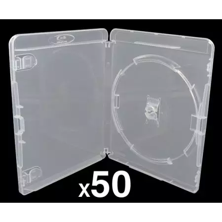 Lot de 50 Boitiers Blu-Ray Transparent Pour Jeu PS3 - BRDVDPS3BK_104