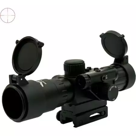 Lunette de Vis&eacute;e 4x30 + Laser JS Tactical - Noir