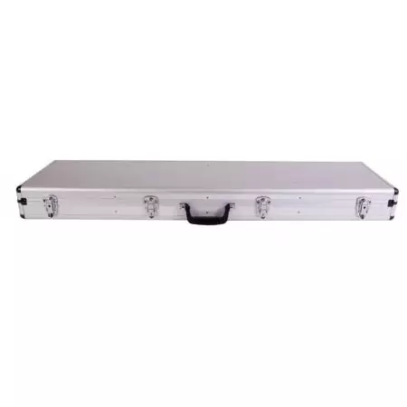 Mallette Aluminium 110x36x11cm avec Mousse & 4 Serrures - Silver