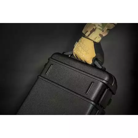 Mallette Rigide &agrave; Roulettes 118x29x12 Evolution Airsoft - Noir
