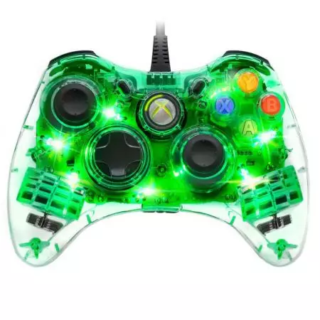 Manette Filaire Xbox 360 Afterglow Verte - PDP - AXB3607074
