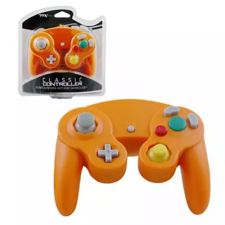 Manette Orange Classique Pour Console GameCube & Wii