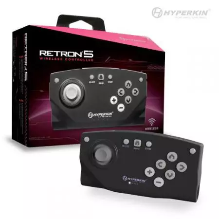 Manette Retron 5 (Retro R5) Noire Sans Fil Bluetooth - Hyperkin - AR54607