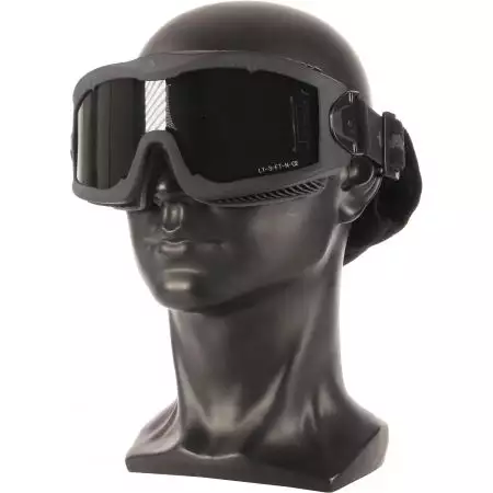 Masque AERO Antibu&eacute;e - Ecran Fum&eacute; - Lancer Tactical - Noir