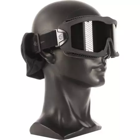 Masque AERO Antibu&eacute;e - Ecran Fum&eacute; - Lancer Tactical - Noir