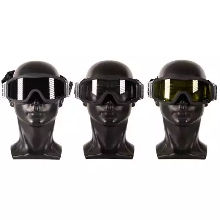 Masque Antibu&eacute;e - 3 Verres - Delta Tactics - Noir