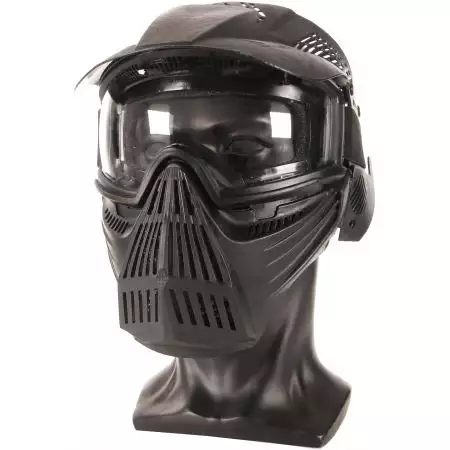 Masque + casque complet noir - DELTA TACTICS - Heritage Airsoft