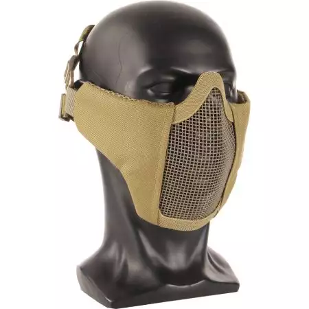 Masque de Protection Grillage EVO Stalker + Support Casque - Coyote