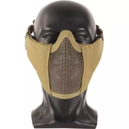 Masque de Protection Grillage EVO Stalker + Support Casque - Coyote