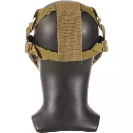 Masque de Protection Grillage EVO Stalker + Support Casque - Coyote