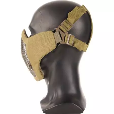 Masque de Protection Grillage EVO Stalker + Support Casque - Coyote