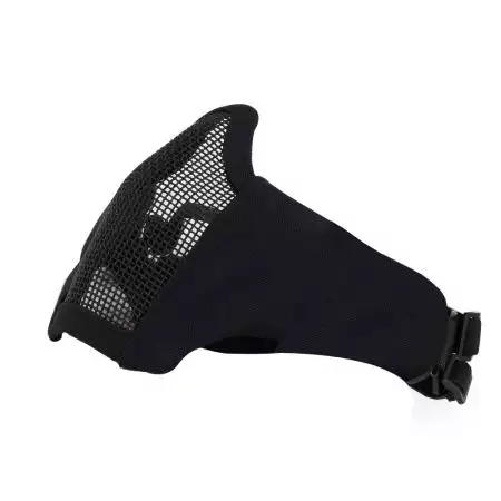 Masque de Protection Grillage EVO Stalker + Support Casque - Noir