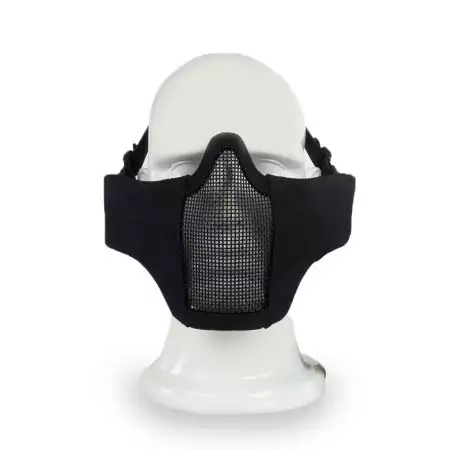 Masque de Protection Grillage EVO Stalker + Support Casque - Noir