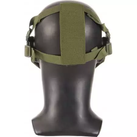 Masque de Protection Grillage EVO Stalker + Support Casque - Olive