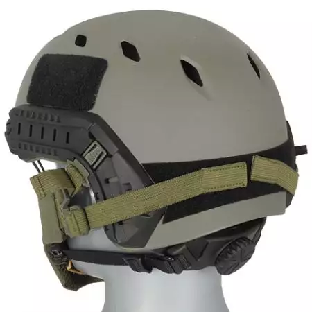 Masque de Protection Grillage Stalker Avec Support Casque - Olive