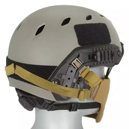 Masque de Protection Grillage Stalker Avec Support Casque - Tan