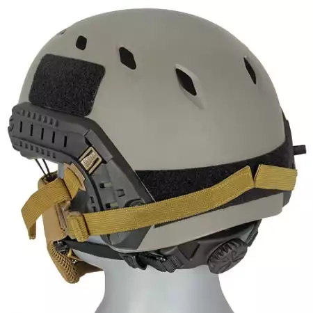 Masque de Protection Grillage Stalker Avec Support Casque - Tan