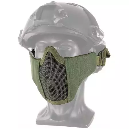 Masque Grillage Stalker de Protection Support Casque WoSport - Olive