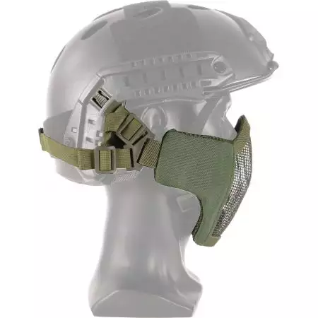 Masque Grillage Stalker de Protection Support Casque WoSport - Olive