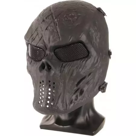 Masque Intégral Rigide Blooded Skull WoSport - Noir