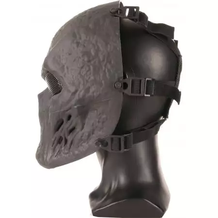 Masque Int&eacute;gral Rigide Blooded Skull WoSport - Noir