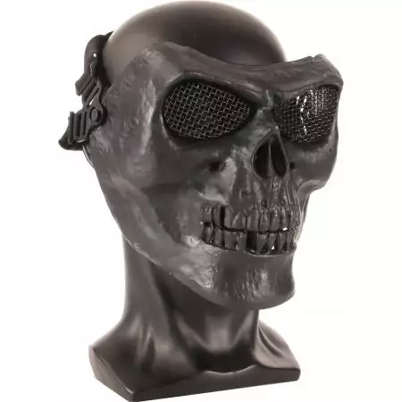 Masque Integral Rigide Skull Tête de Mort Airsoft - Noir