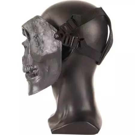 Masque Integral Rigide Skull Tête de Mort Airsoft - Noir