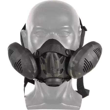 Masque Respiratoire Tactique WoSport - Multicam Noir