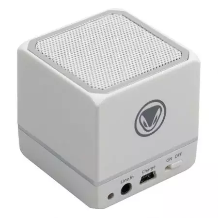Mini Enceinte Portable Blanche Bluetooth Audio:Cube Smartphone & Tablette