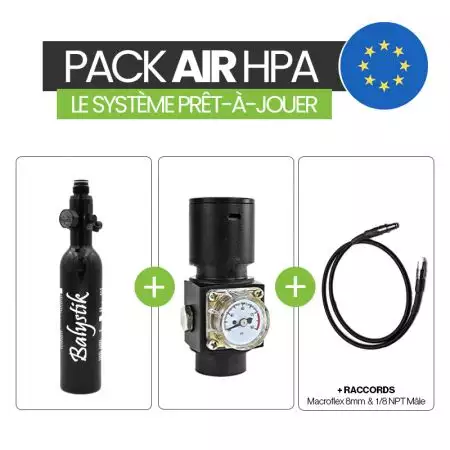 PACK AIR HPA | Système Complet EU - Bouteille 0.2L - Balystik