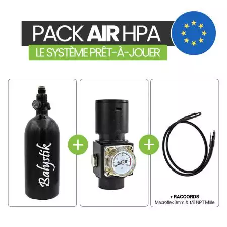 PACK AIR HPA | Système Complet EU - Bouteille 0.8L - Balystik
