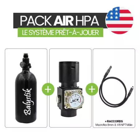 PACK AIR HPA | Système Complet US - Bouteille 0.8L - Balystik