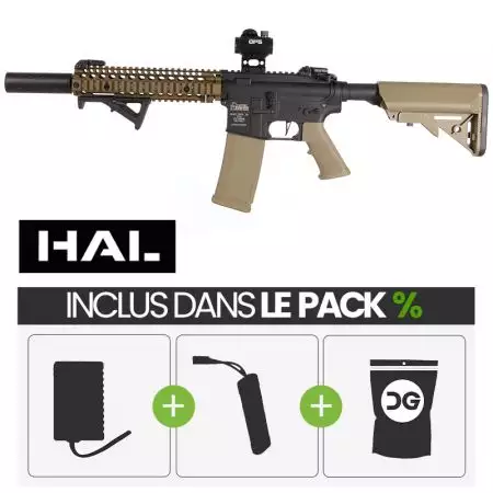 PACK PROMO | Fusil Daniel Defense MK-18 SA-C19 Gen2 Core HAL ETU AEG Specna Arms - Bronze