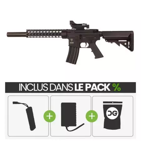 PACK PROMO | Fusil Kenji Zero Longue AEG Saigo Defense - Noir