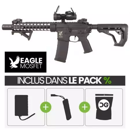 PACK PROMO | Fusil M4 10P Charlie ETU AEG Delta Armory - Noir