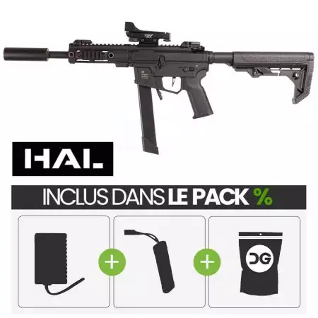 PACK PROMO | Fusil SA-FX01 Flex HAL AEG Specna Arms - Noir