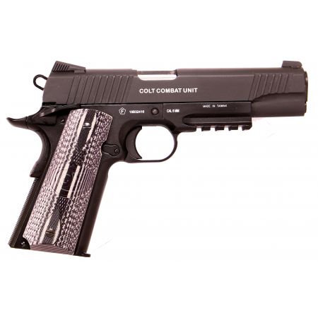 PACK PROMO | Pistolet Colt 1911 Combat Unit Co2 GBB Cybergun - Noir