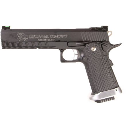 PACK PROMO | Pistolet Colt Hi-Capa 2009 RailConcept Co2 GBB Cybergun - Noir