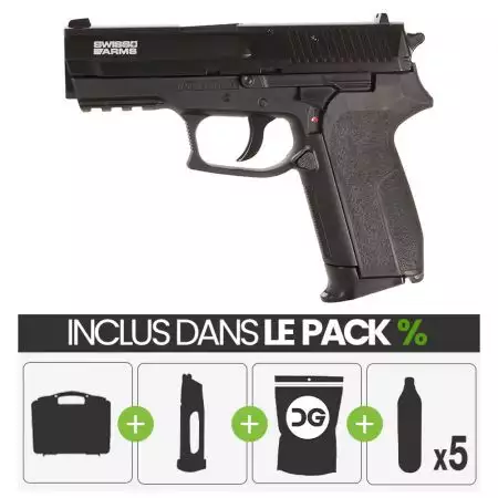PACK PROMO | Pistolet SP2022 Co2 NBB Cybergun - Noir