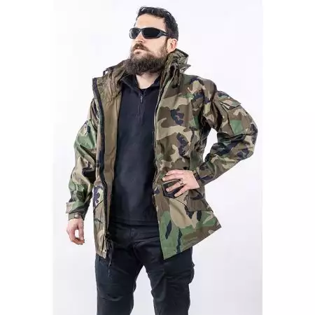 Parka Veste Tactique Evolution Airsoft - Woodland
