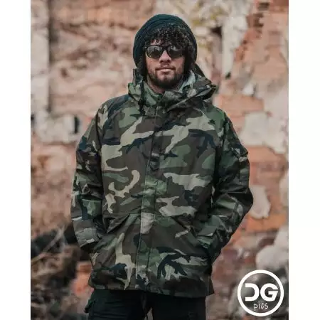Parka Veste Tactique Evolution Airsoft - Woodland