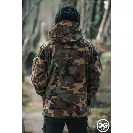 Parka Veste Tactique Evolution Airsoft - Woodland