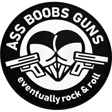 Patch Ass Boobs Guns Eventually Roch & Roll - PVC Velcro - Specna Arms - Noir