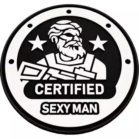 Patch Certified Sexy Man - PVC Velcro - Specna Arms - Noir