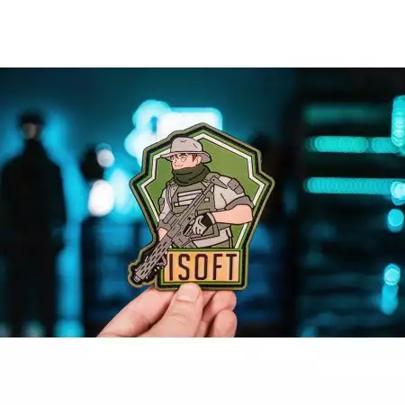 Patch Officiel Isoft - PVC Velcro - Vert